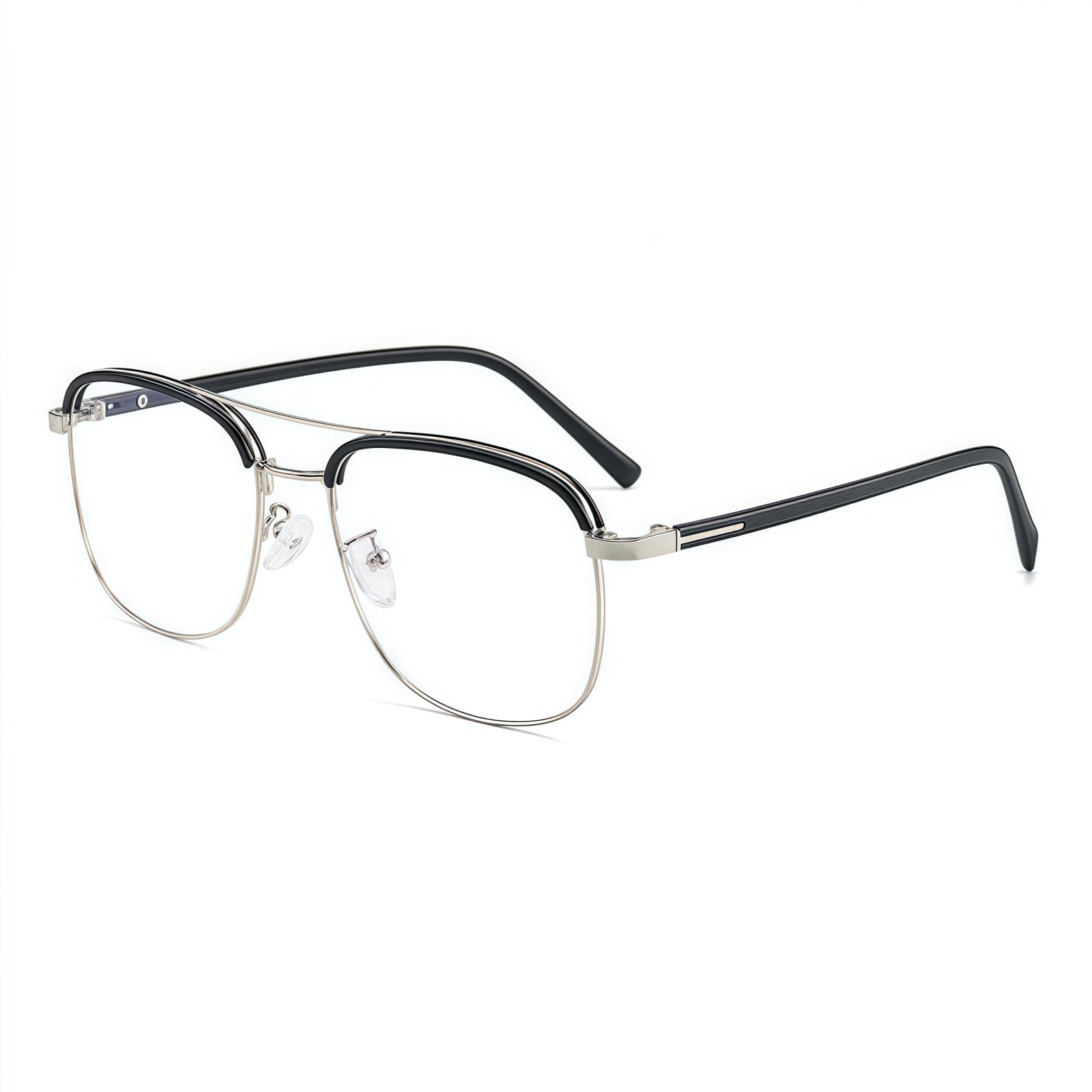 150mm Wide Square Metal Frame for Men with Big Head 
