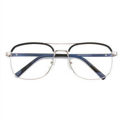 150mm Wide Square Metal Frame for Men with Big Head 