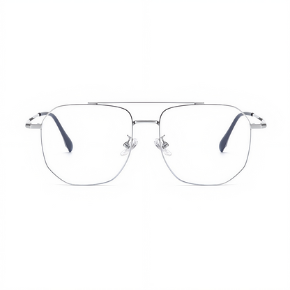 153mm Wide Gold Frame Glasses for Men 