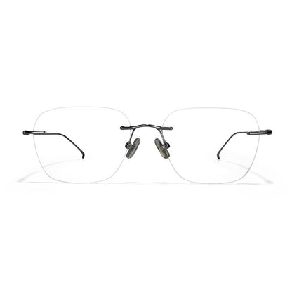 155mm Wide Square β Titanium Frame for Men with Big Head  