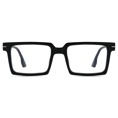 148mm Wide Frame Square Eyeglasses for Men with Big Head 