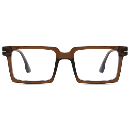 148mm Wide Frame Square Eyeglasses for Men with Big Head 
