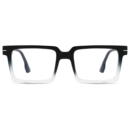 148mm Wide Frame Square Eyeglasses for Men with Big Head 