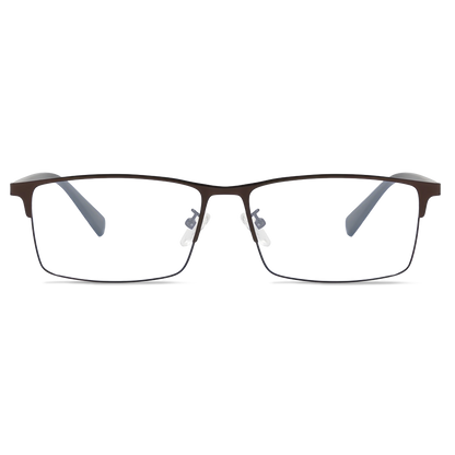 155mm Wide Frame Rectangle Eyeglasses for Men with Big Head 