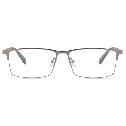 155mm Wide Frame Rectangle Eyeglasses for Men with Big Head 