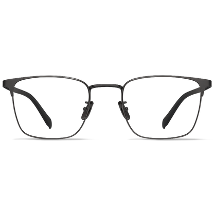 148mm Wide Frame Rectangle Eyeglasses for Men with Big Head 