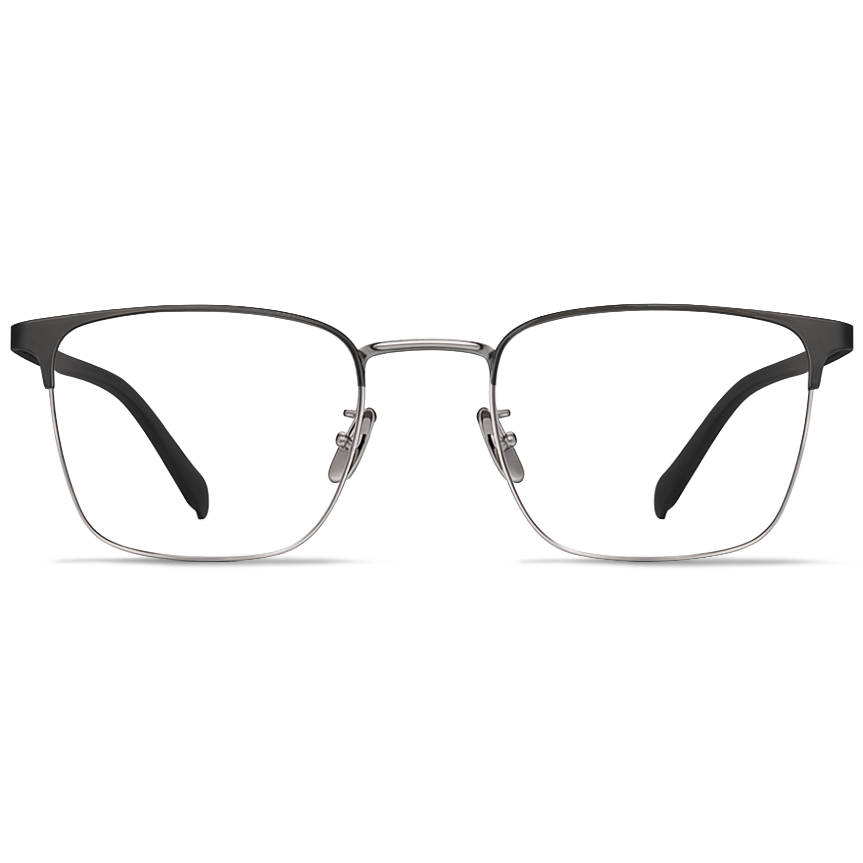 148mm Wide Frame Rectangle Eyeglasses for Men with Big Head 