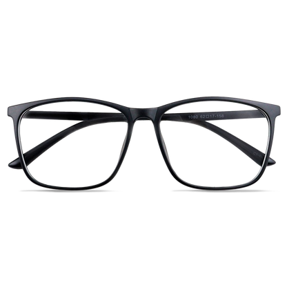 155mm Wide Frame Square Eyeglasses for Reading & Working 
