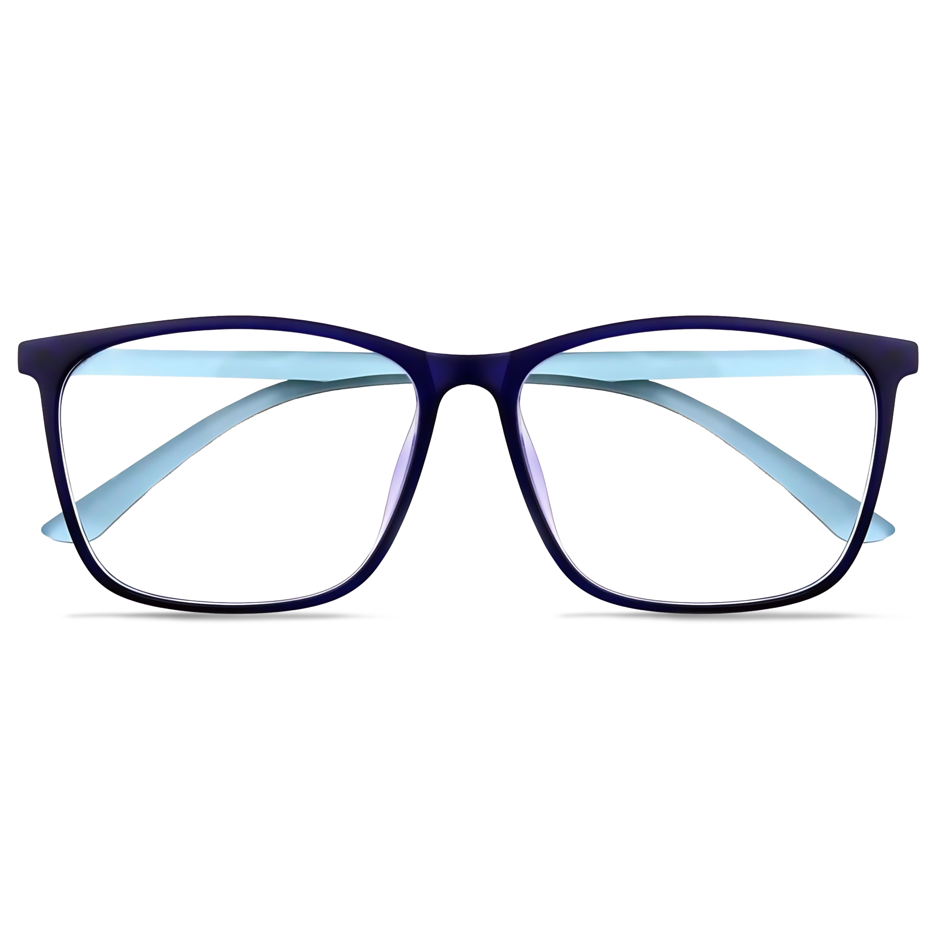 155mm Wide Frame Square Eyeglasses for Reading & Working 