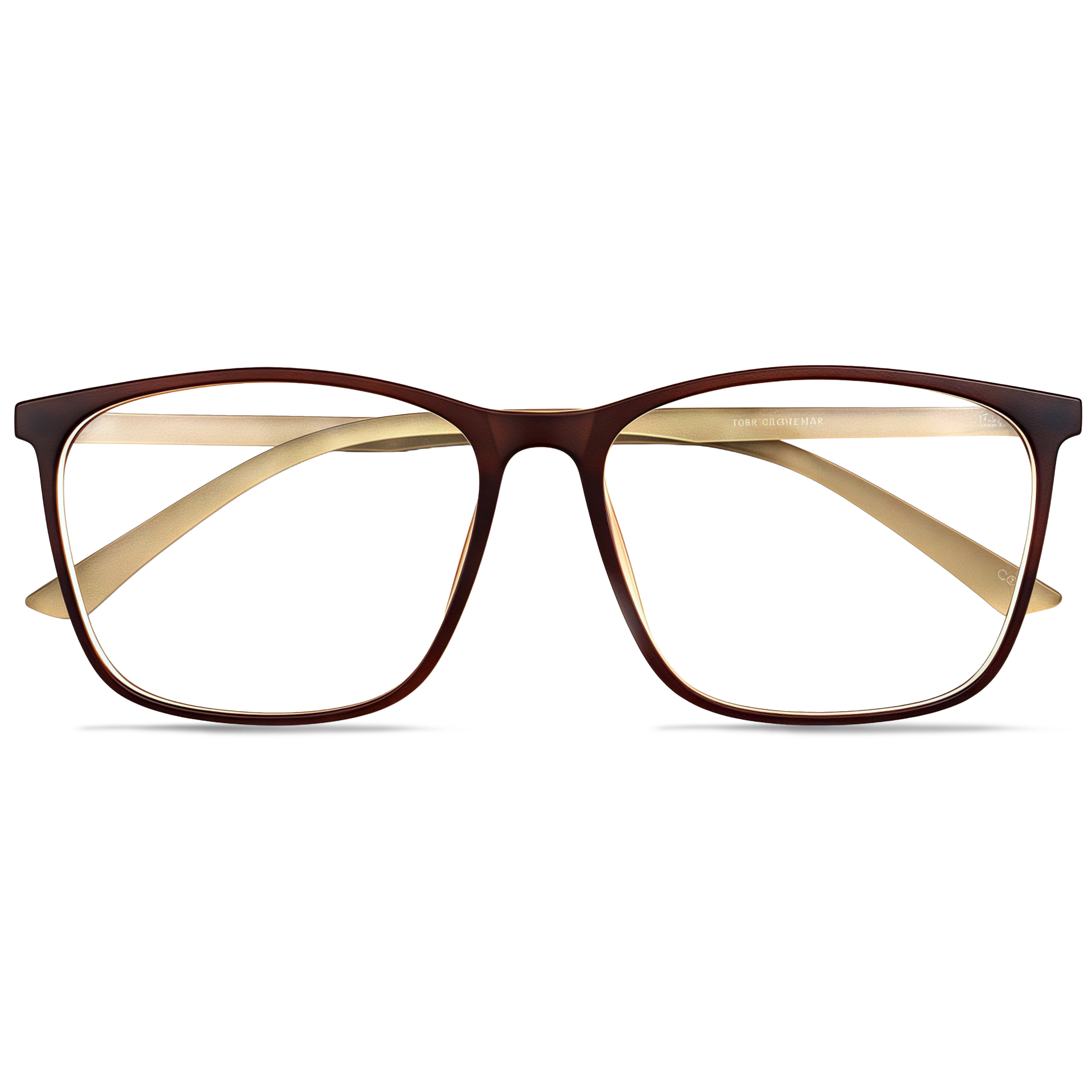 155mm Wide Frame Square Eyeglasses for Reading & Working 