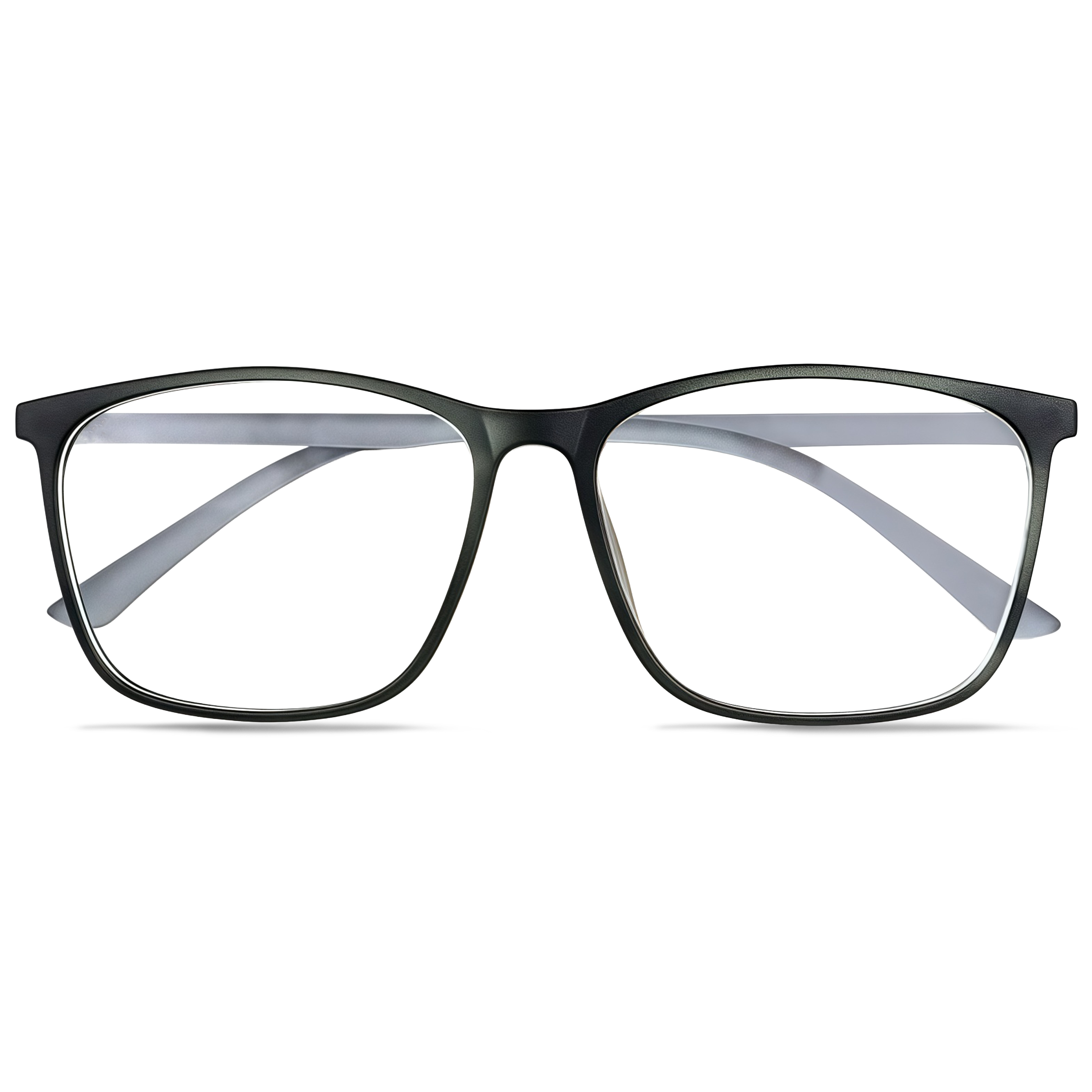 155mm Wide Frame Square Eyeglasses for Reading & Working 