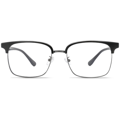157mm Wide Frame Browline Eyeglasses for Men with Big Head 