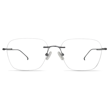 155mm Wide Square β Titanium Frame for Men with Big Head  