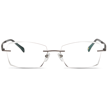 160mm Wide Square β Titanium Frame for Men with Big Head 