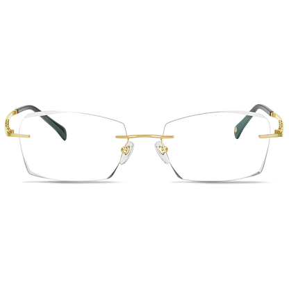 160mm Wide Square β Titanium Frame for Men with Big Head 