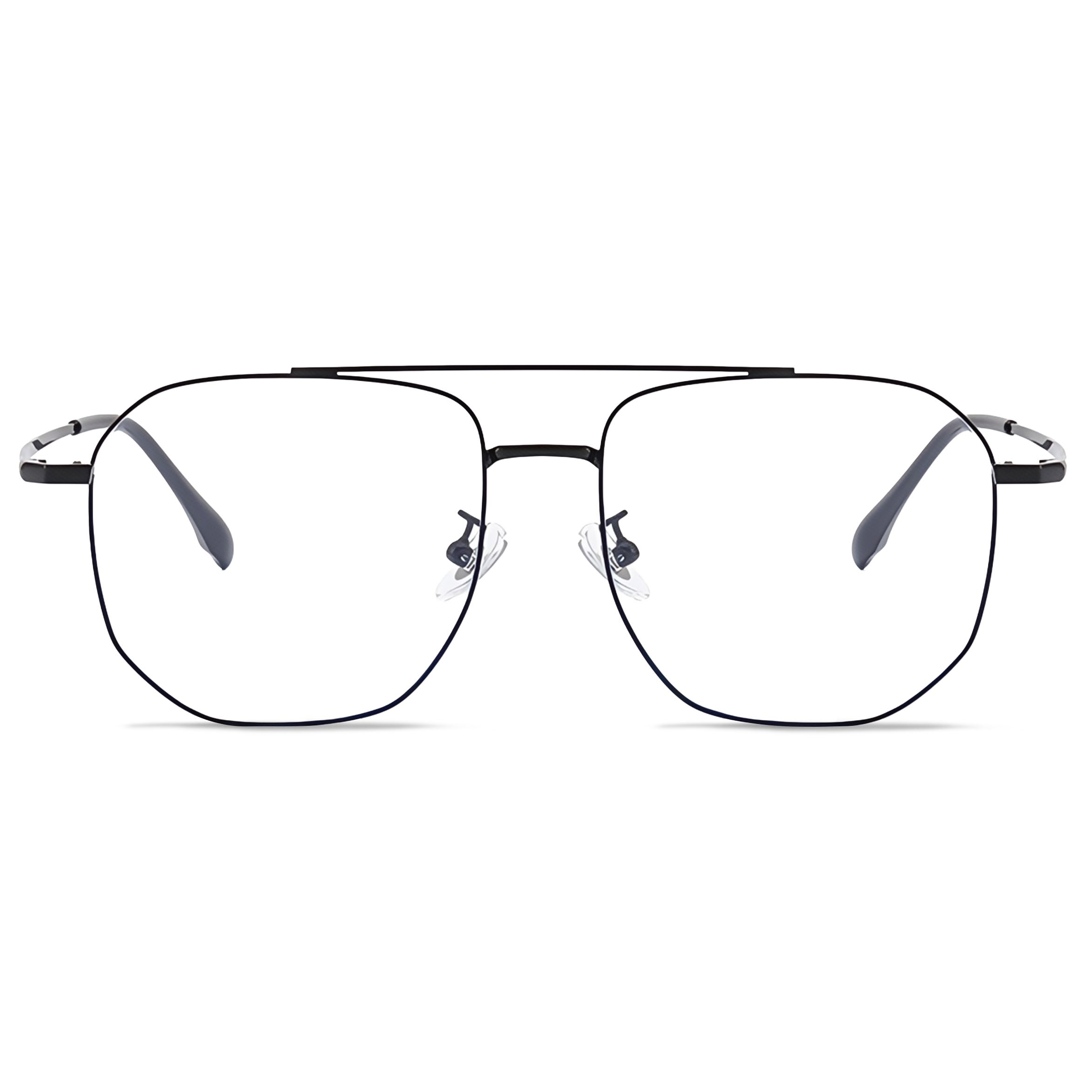 153mm Wide Gold Frame Glasses for Men 