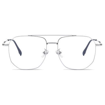 153mm Wide Gold Frame Glasses for Men 